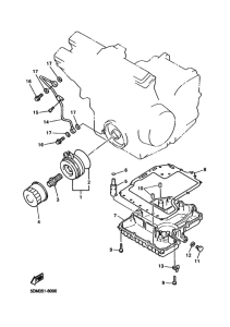 FZS600 Масляный радиатор