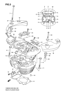 VZ800 Задняя головка цилиндров