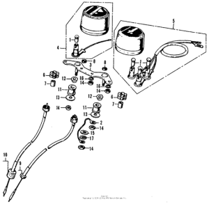 CL450 Спидометр + тахометр