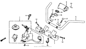 CB1000 Handlebar + top bridge