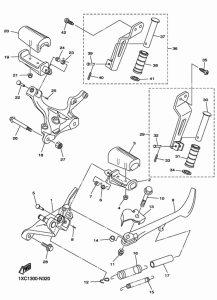 XVS950CU スタンド & フートレスト