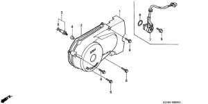 CG125 Крышка картера левая