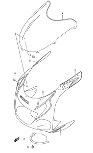 GSX-R600 Cowling body