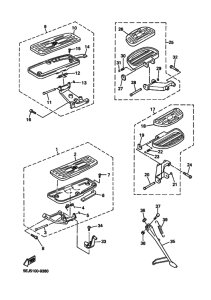 XVZ13LT XVZ13LTM Support & repose pied
