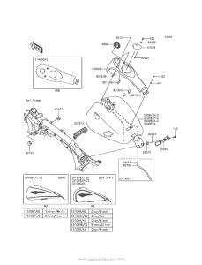 VN1700 Топливный бак