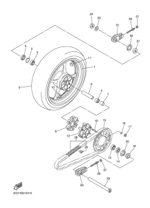 YZF-R6 Переднее колесо