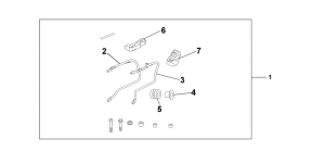 CBF500 (ABS) Pannier stay set
