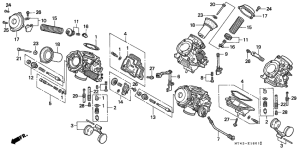 VFR750F Carburetor assy