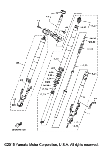 XT1200Z Передняя вилка