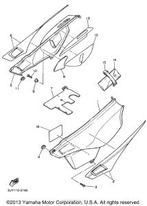 XT600ED Боковые обтекатели