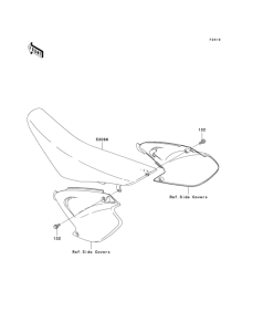 KX125 Сиденье
