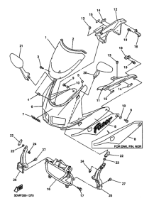 FZS600S Cowling comp