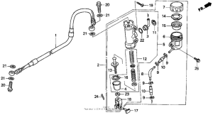 XR600R Задний тормозной цилиндр