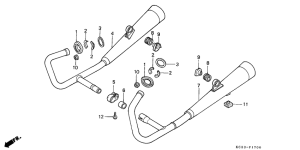 CM125C Глушитель