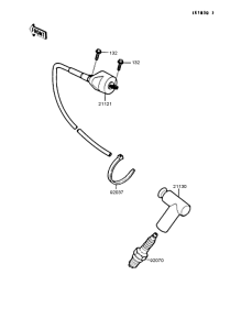 KX125 Катушка зажигания