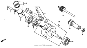 MB5 Коленчатый вал и поршни