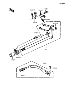 Z250 Механизм переключения передач
