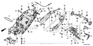 VFR1200X (DCT) Задний бампер