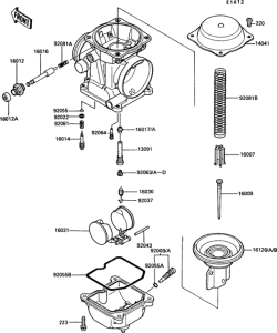 EN450 Carburetor parts(1 / 2)
