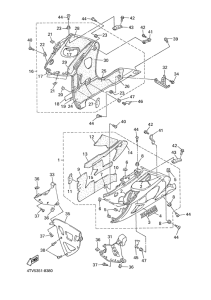 YZF600R Обтекатель 2