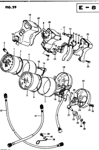 GSX250 Спидометр-тахометр