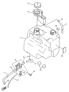 YA50R Топливный бак