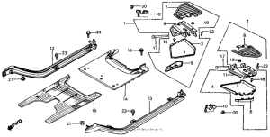 CH125 Side rail + floor panel + step