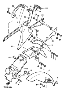 XS400 Front fender. rear fender