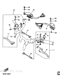 CH50 Handle switch. lever