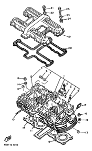 XJ600 Головка цилиндров
