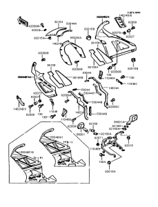 ZX400 カウリング