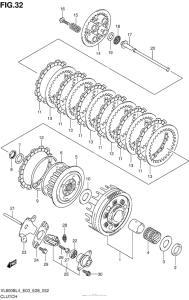 VL800B Сцепление