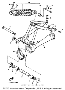 XV500K Rear arm-suspension