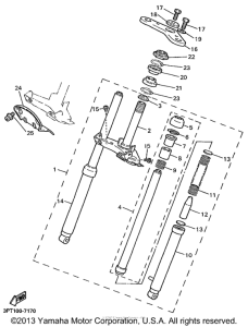 PW50L1 Передняя вилка