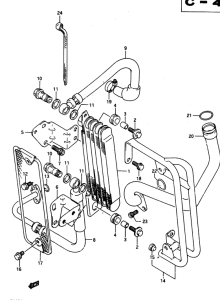 DR650 Масляный радиатор