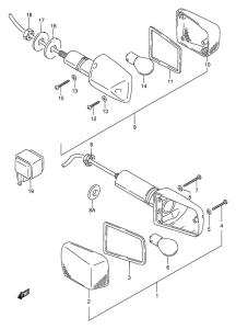 GSF600 Поворотники