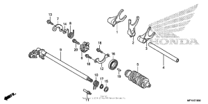 VT1300CT Вилка переключения передач