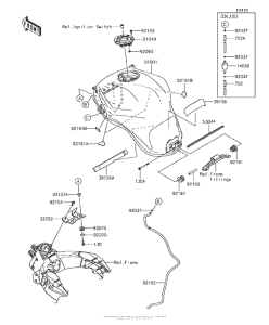 KLZ1000 Топливный бак