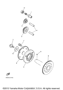 YZF600RMC Муфта стартера