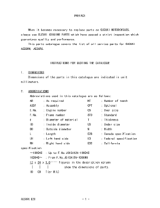 AE50 Catalog preface