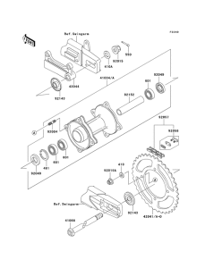 KX100 Задняя втулка