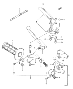 DR350 Left knuckle cover