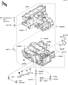 ZG1400 Картер двигателя