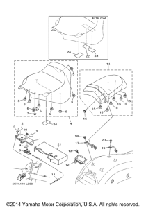 XV1900CU Сиденье