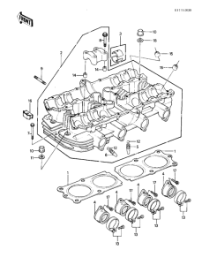 KZ1000 Головка цилиндров