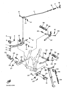 XT500 Stand. footrest