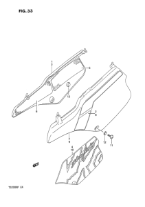 TS200 Обтекатель задний
