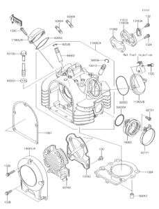 BJ250LGFA シリンダヘッド