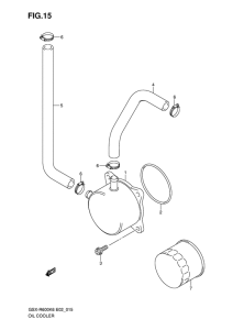 GSX-R600 Масляный радиатор