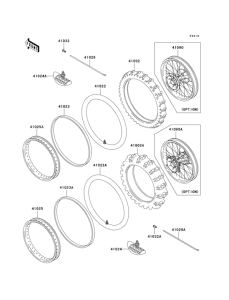 KX500 Колеса,покрышки